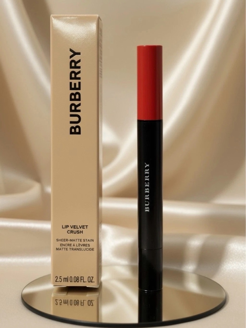 Burberry Lip Velvet Crush Sheer-Matte Stain 16 Copper pink